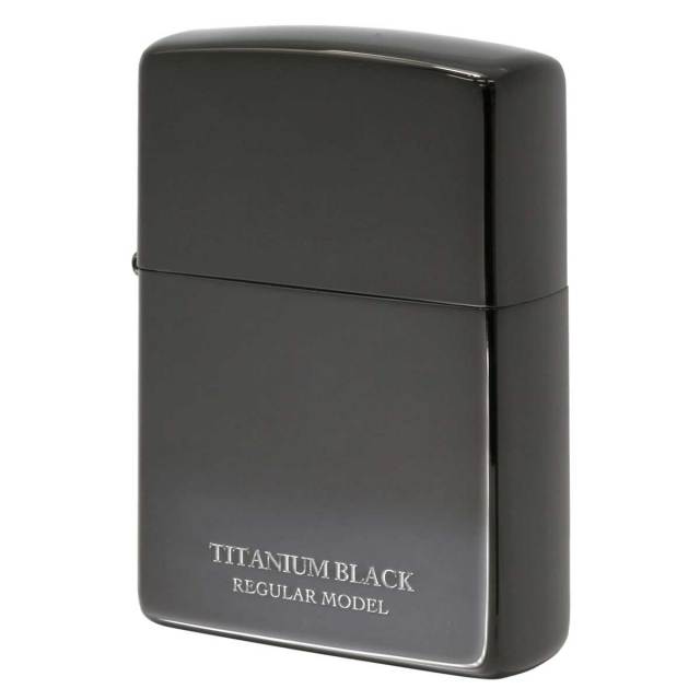 Zippo ジッポー レギュラー チタニューム ブラック ポリッシュ 鏡面 Titanium series  20-BKTT メール便可