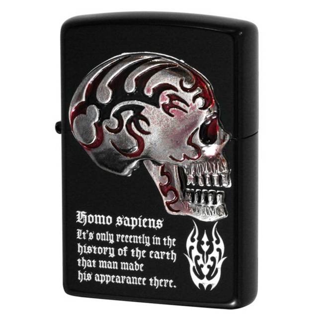 Zippo ジッポー スカルメタル ゴーストライター GHL-BM メール便可