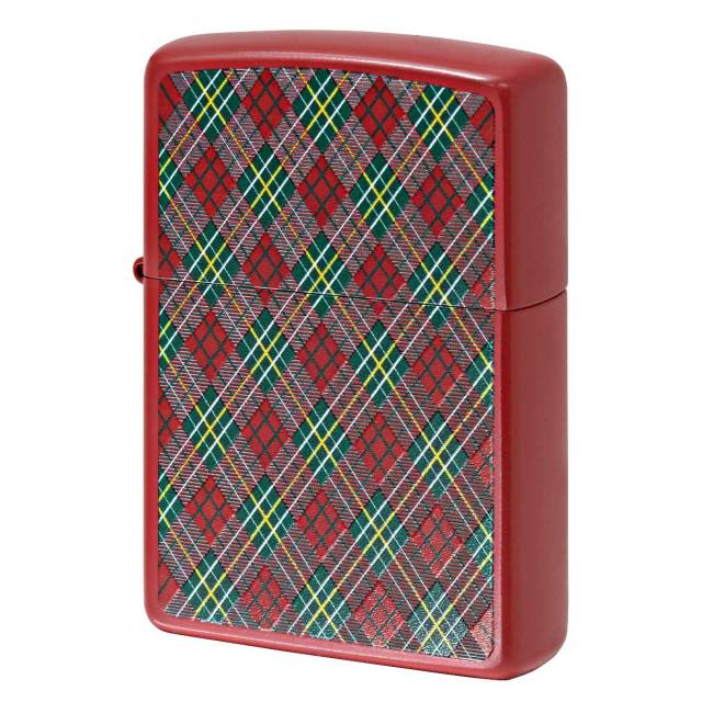 Zippo ジッポー チェック アーガイル柄 レッド CH-MR D メール便可