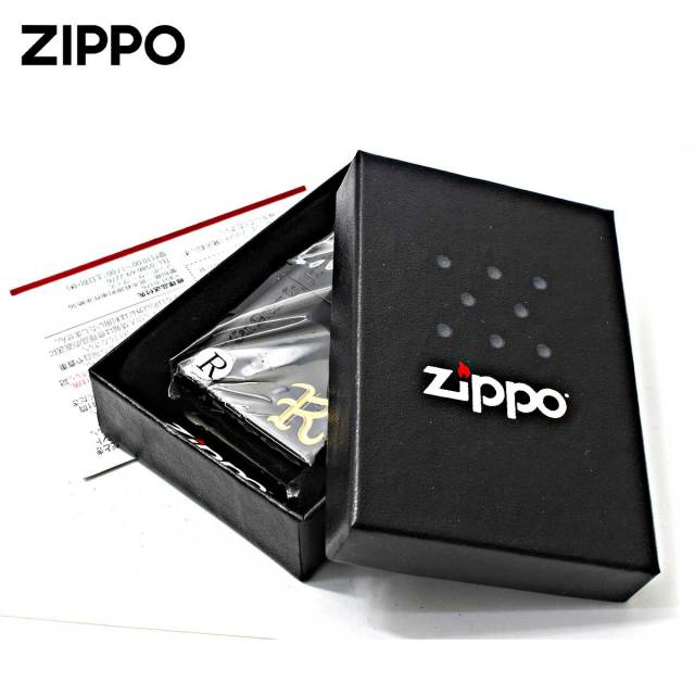 Zippo ジッポー イニシャル R ネームオブラブ ブラック Name of