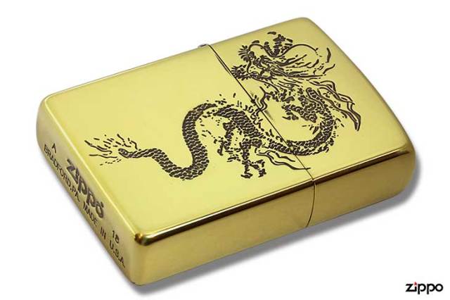 Zippo ジッポー 和柄 龍 Japanese pattern Dragon 2BS-WDR1