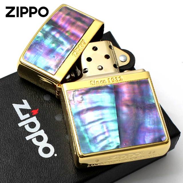 Zippo ジッポー シェル 貝 ゴールド ラインシェルフィッシュ Line