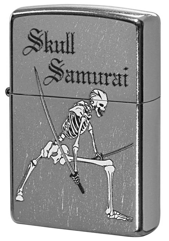 Zippo ジッポー Processing in USA Skull Samurai Z207-411667 メール便可