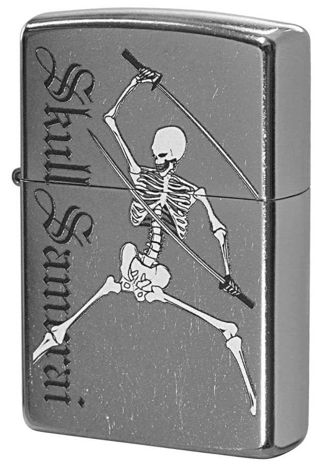 Zippo ジッポー Processing in USA Skull Samurai Z207-411669 メール便可