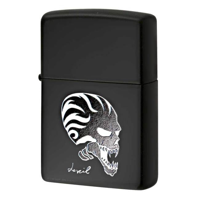 Zippo ジッポー デビル スカル 骸骨 ドクロ Black Devil アメリカ加工 Processing in USA Z218-411677 メール便可