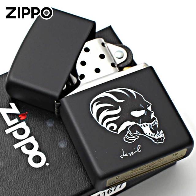 Zippo ジッポー デビル スカル 骸骨 ドクロ Black Devil アメリカ加工