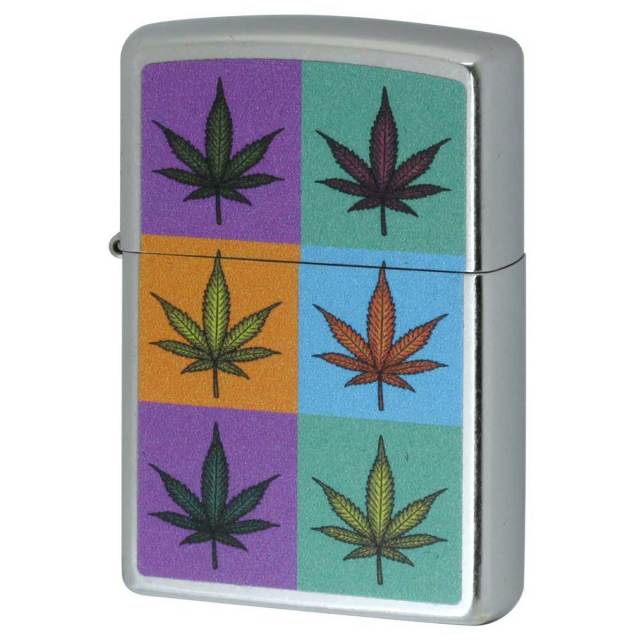 Zippo ジッポー マリファナ Marijuana Leaf Series Colorful Leaves Z207-112483 メール便可