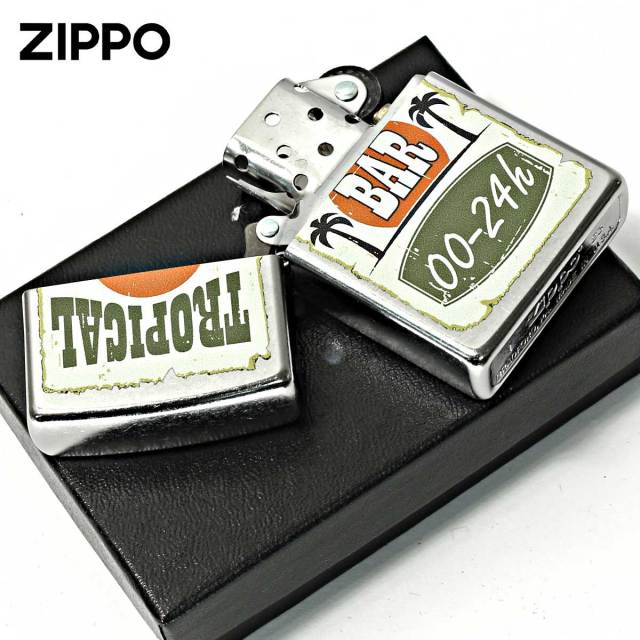 Zippo ジッポー トロピカルバー プリント加工 TROPICAL BAR ＃207