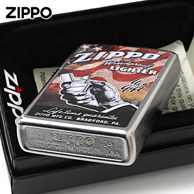 Zippo ジッポー オールドポスター風 It is gift. アメリカ加工