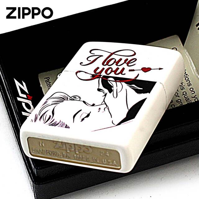 Zippo ジッポー I Love you. KISS アメリカ加工 Processing in