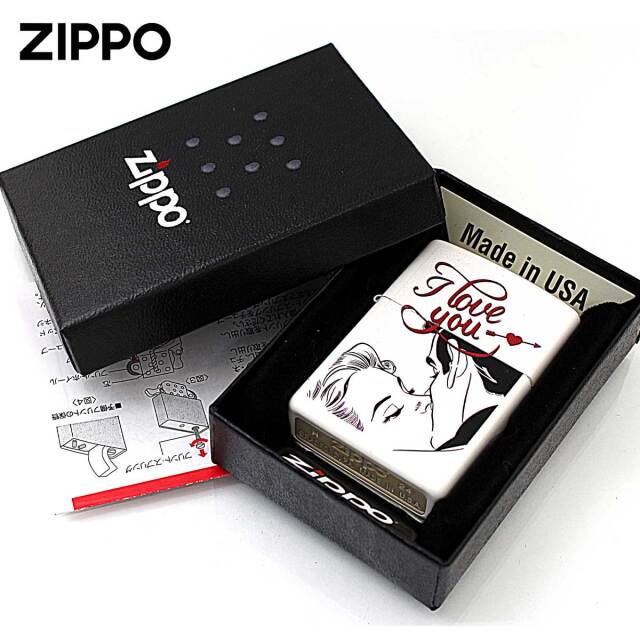 Zippo ジッポー I Love you. KISS アメリカ加工 Processing in