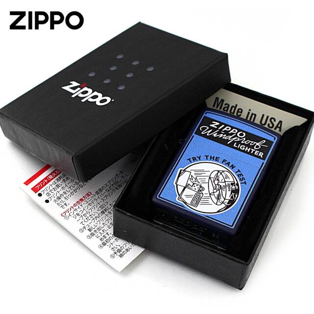 Zippo ジッポー オールドポスター風 TRY THE FAN TEST アメリカ加工