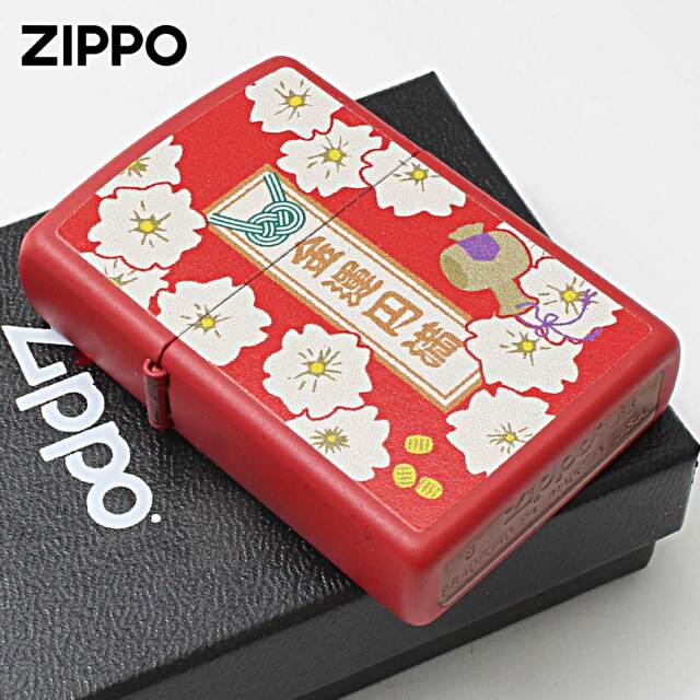 Zippo ジッポー 開運 御守 商売繁盛 和柄 桜 レッドマット Z233OM-C