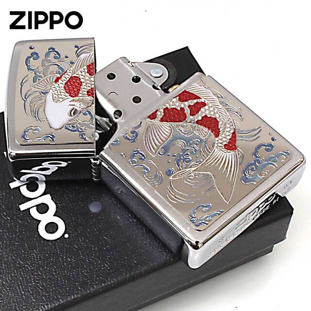 Zippo ジッポー 和柄 昇り鯉 CP-KC メール便可｜Zippo専門店