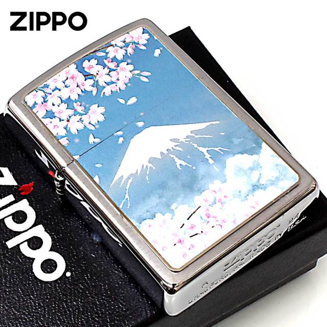 zippo ライターコレクション Zippo ジッポー 和柄 富士と桜 CP-KE メール便可｜Zippo専門店