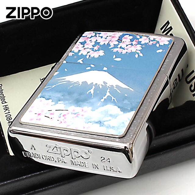 Zippo ジッポー 和柄 富士と桜 CP-KE メール便可｜Zippo専門店
