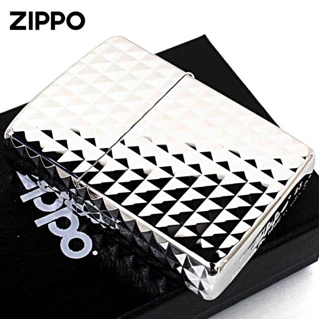 Zippo ジッポー ARMOR ＃162 アーマー ダイヤカット 銀メッキ 162S-4DC