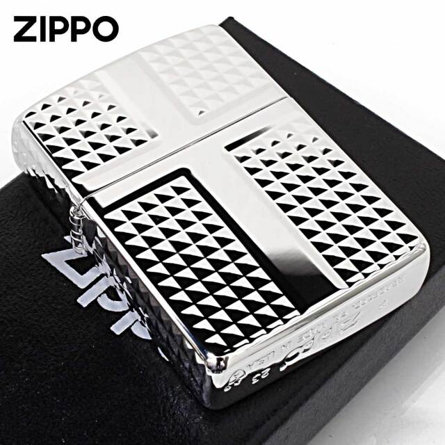 Zippo ジッポー ARMOR ＃162 アーマー ダイヤカット 銀メッキ 162S