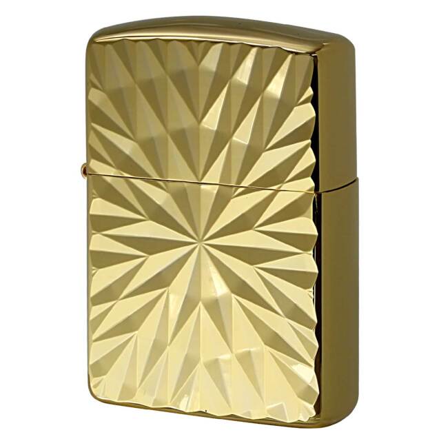 Zippo ジッポー ARMOR ＃162 アーマー ダイヤカット 金メッキ ゴールドチャンバー 162G-2RDC