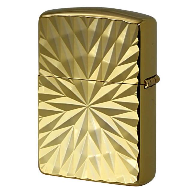 Zippo ジッポー ARMOR ＃162 アーマー ダイヤカット 金メッキ ゴールド