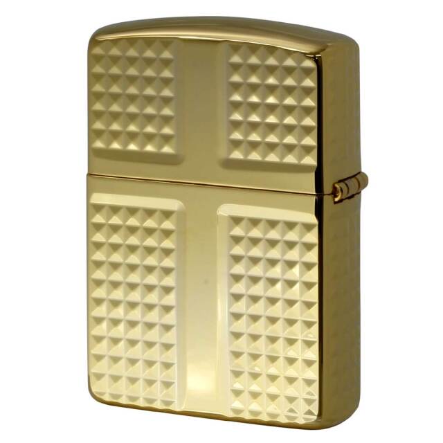 Zippo ジッポー ARMOR ＃162 アーマー ダイヤカット 金メッキ
