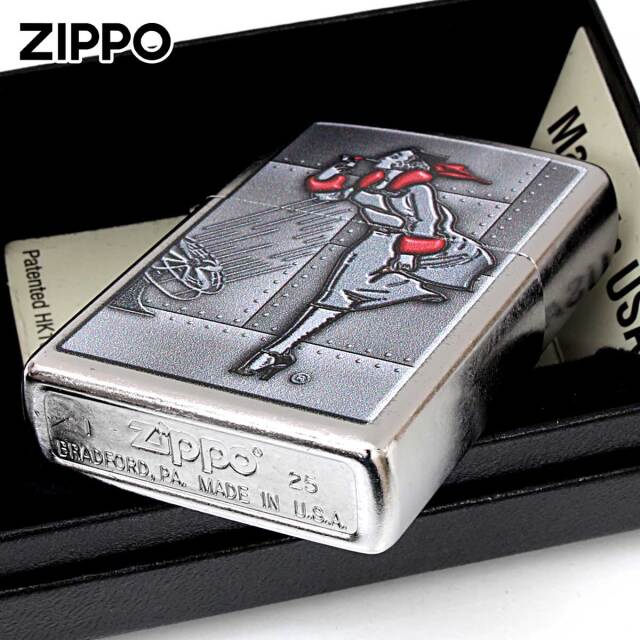 Zippo ジッポー Windy Wind ウインディ 風の中 エンブレム風 Z207