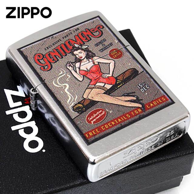 Zippo ジッポー Vintage Ad Design ビンテージ オールドポスター風