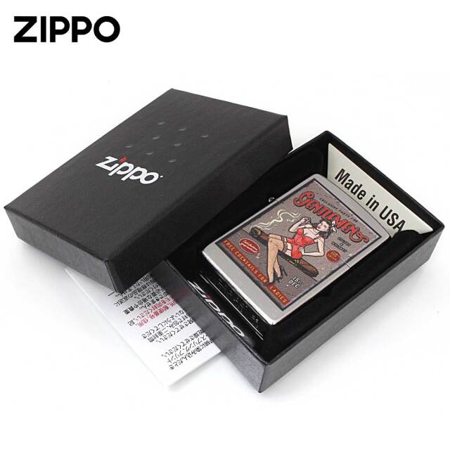 Zippo ジッポー Vintage Ad Design ビンテージ オールドポスター風