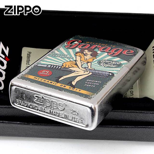 Zippo ジッポー Garage Woman オールドポスター風 セクシー ガール