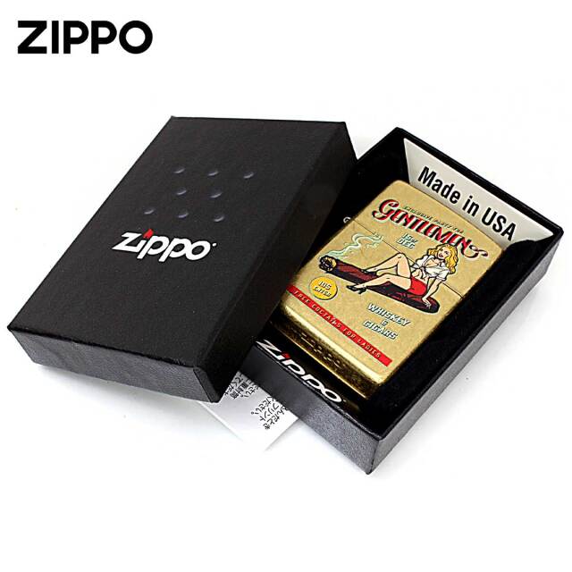 Zippo ジッポー WHISKEY & CIGARS オールドポスター風 ピンナップ