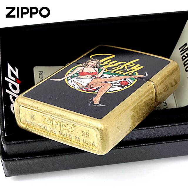 ⭐︎ハッピー⭐︎ Zippo ジッポー LUCKY STAR Pin Up Girl ピンナップガール セクシー
