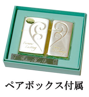 Zippo ジッポー ブリリアントハートペア ＳＧサテン｜Zippo専門店