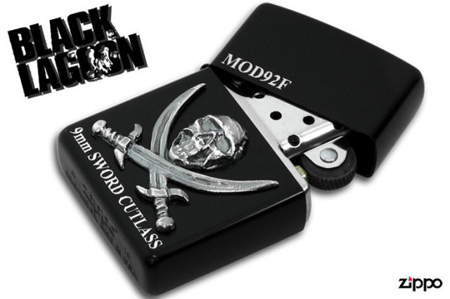 Zippo ジッポー ブラックラグーン BLACK LAGOON ブラックマット｜Zippo