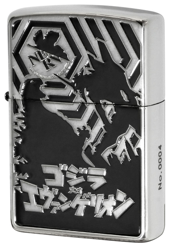 Zippo ジッポー ゴジラVSエヴァンゲリオン シルエットver｜Zippo専門店 