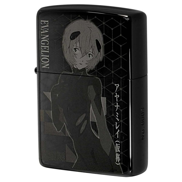 Zippo ジッポー エヴァンゲリオン 新劇場版 キャラ アニメ Black Titnium Ver.2 シリアル番号 オフィシャルライセンス品 アヤナミレイ 仮称