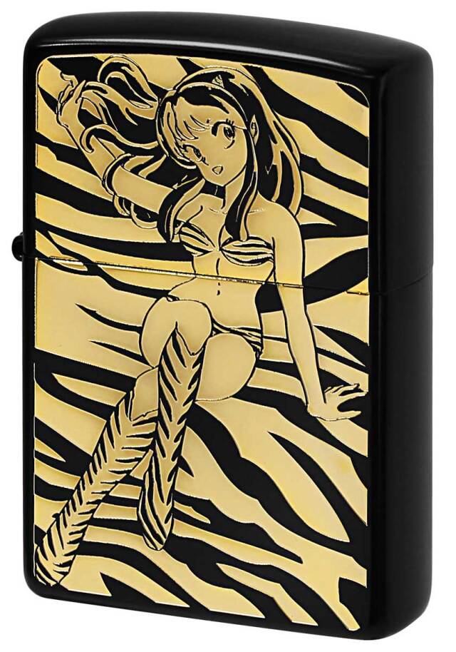 Zippo ジッポー うる星やつら ブラック・ゴールド A柄