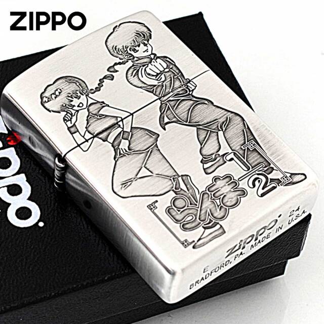 Zippo ジッポー らんま1/2 小学館 高橋留美子先生 銀サテン 古美