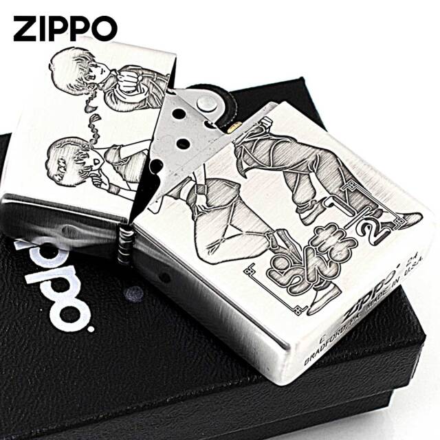 Zippo ジッポー らんま1/2 小学館 高橋留美子先生 銀サテン 古美