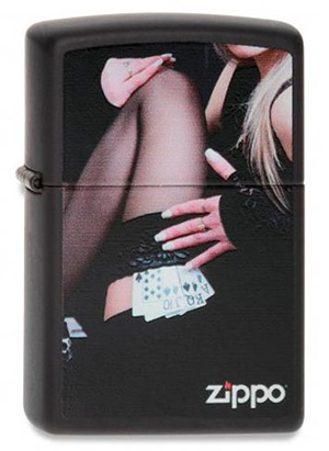 ヨーロッパ直輸入Zippo ジッポー Woman with Cards 2003830