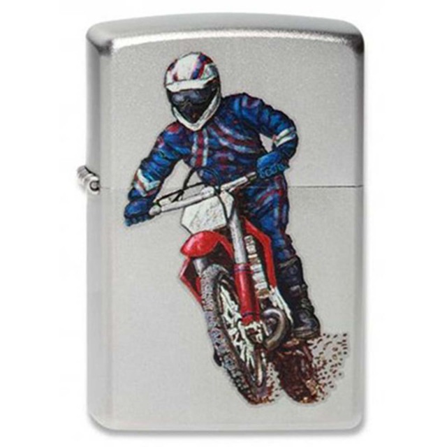 ヨーロッパ直輸入Zippo ジッポー ダートバイク オフロードバイク Dirt Biker プリント加工 2003820 メール便可