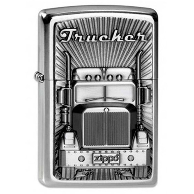ヨーロッパ直輸入Zippo ジッポー トラック Trucker Emblem エンブレム貼り 2003977 メール便可