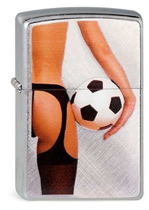 Zippo ジッポー Lady & Soccer Ball 28182