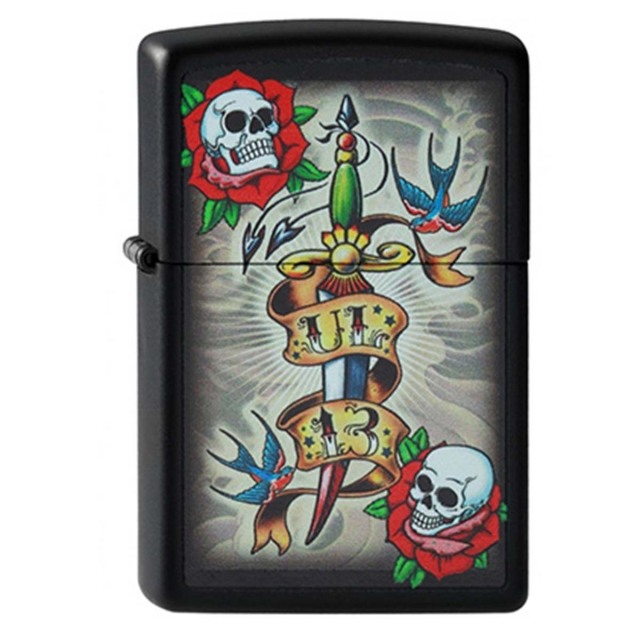 ヨーロッパ直輸入Zippo ジッポー アルケミーゴシック 短剣 UL13 Dagger Alchemy Gothic プリント加工 2003773 メール便可