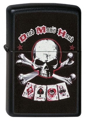 ヨーロッパ直輸入Zippo ジッポー UL13 Dead Mans Hand 2000896 メール便可