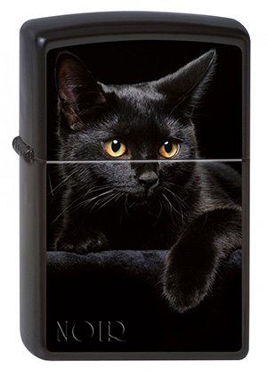 ヨーロッパ直輸入Zippo ジッポー Cat Noir 2002049