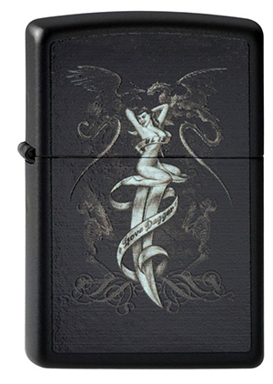 ヨーロッパ直輸入Zippo ジッポー UL13 Love Dagger 2003775 メール便可
