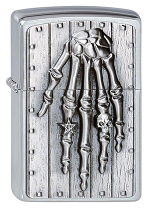ヨーロッパ直輸入Zippo ジッポー Skelleton Hand 2002720