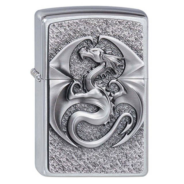 ヨーロッパ直輸入Zippo ジッポー ドラゴン 龍 立体 Dragon 3D エンブレム貼り 2002545 メール便可