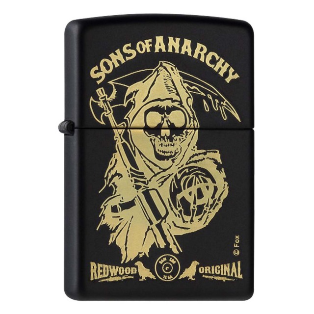 ヨーロッパ直輸入Zippo ジッポー サンズ・オブ・アナーキー アメリカドラマ フォックス FOX Sons of Anarchy プリント加工 60001374 メール便可
