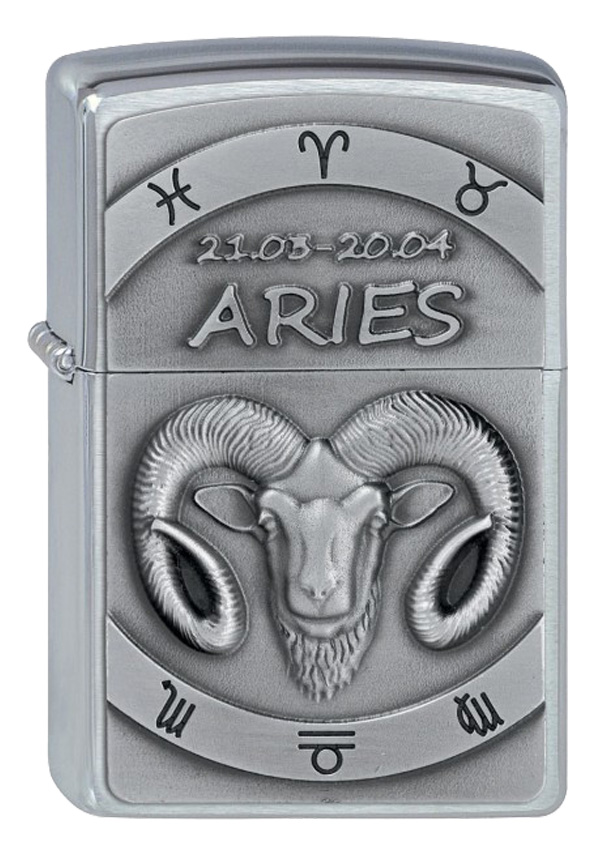 ヨーロッパ直輸入Zippo ジッポー Zodiac Aries 牡羊座 2002072 メール便可